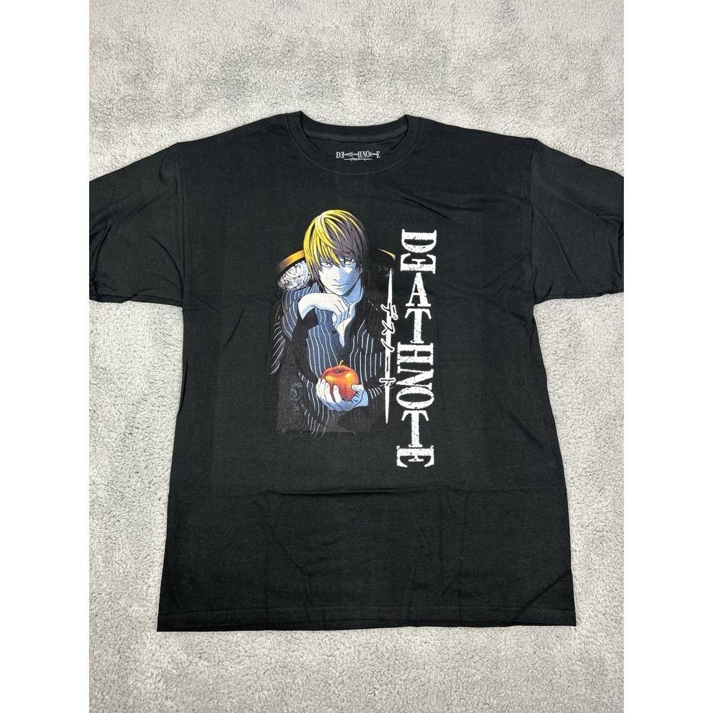 Death Note Mens Size Medium Light Yagami Ryuk Shinigami Graphic Tee Anime Shirt